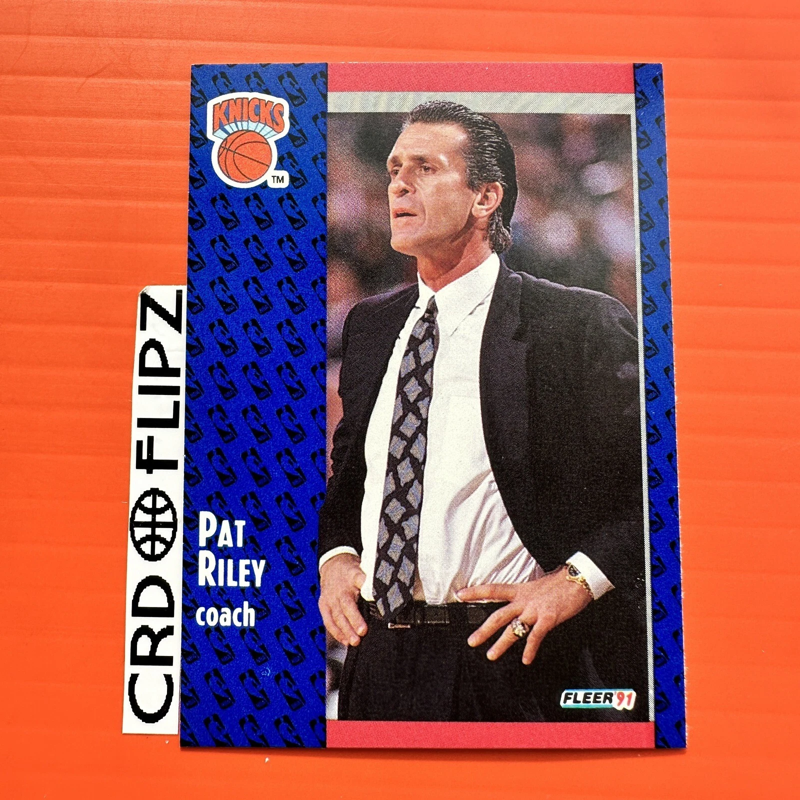 1991-92 Fleer New York Knicks Basketball Card #139 Pat Riley CO