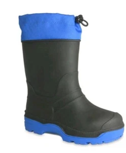 Wonder Nation Toddler Boys Blue/ Black Slip-on Waterproof Snow Boots: 7-10 - Picture 1 of 4