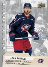 Adam Fantilli 2023-24 Upper Deck Rookie Debut Base RC Card #6