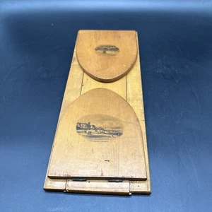 Rare Antique The Beach Cromer Bath Hotel Scotland Mauchline Ware Book Slide 1860 - Picture 1 of 8