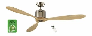 Ventilador de techo CasaFan 313247 AEROPLAN ECO madera maciza natural/cromo sat. - Imagen 1 de 6