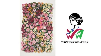 Cassia New Floral Garden Irregular Shape Hand Tufted Wool Handmade Area Rug - Image 1 of 4