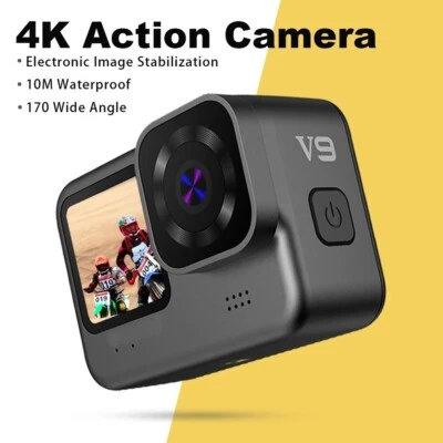 V9 Action Kamera 4K Wifi Wasserdicht IP68 microSD 128GB mit Fernbedienung  - Bild 1 von 4