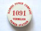 WW II EMPLOYEE ID TAGS FORMER ILLINOIS POWER CO VERMILION STATION ELECTRIC POWER