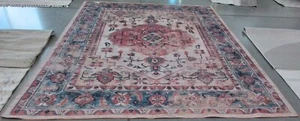 IVORY / LBLUE 9'-0" x 12'-0" Back Stain Rug, Reduced Price 1172760432 SEP504A-9 - Picture 1 of 4
