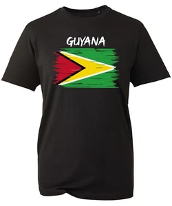 Guyana - Country Flag T-Shirt Nationality Supporter Sports Patriots Guyanese Day - Picture 1 of 3