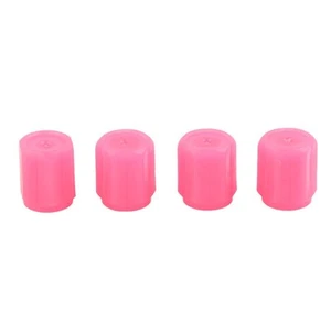 Tire Valve Valve Covers Valve Covers 4Pcs ABS Fluorescent Luminous Pink - Picture 1 of 23