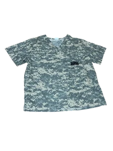 National Guard Digital Camo Scrub Top XL 65% Polyester 35% Cotton - Picture 1 of 5