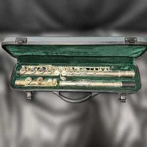 Silber Flötenkörper mit Etui - Bild 1 von 10