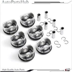 6x Pistons Rings Set CR 9.3:1 For BMW E87 E90 E92 E60 130i 330i 530i N52B30BF - Picture 1 of 9