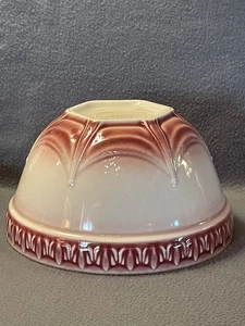 Longaberger ACO American Craft Original Pottery Sm Mixing Bowl Red 8+” Wide USA - Picture 1 of 19