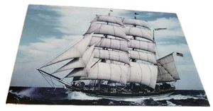 Cartolina Alta Nave Elissa Galveston Fondazione Storica Texas TX - Foto 1 di 2
