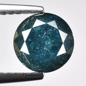 1.68ct Natural Loose Diamond Round Shape Treated Blue - I3 Clarity 6.9mm - Picture 1 of 1