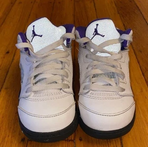 NIKE AIR JORDAN V 5 Retro 2024 Dark Concord Purple 440890-141 Toddler Size 8C - Picture 1 of 7