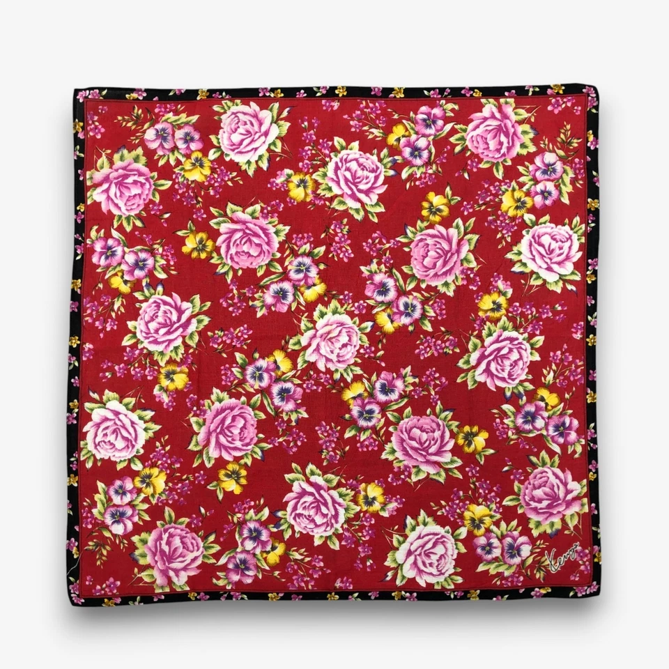 Винтажный платок Burberry цветочный шарф роскошный шейный платок квадратный 17x17 - Изображение 1 из 4