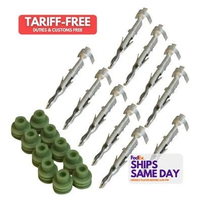 Msd Ignition 8190, Set of 10 10 Male Pins And Seals Performance Racing Parts - Image 1 of 4