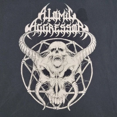 Camisa Atomic Aggressor Para Hombres 2XL Negra 2016 Ascending Suffering Tour Banda de Metal Foto 1 de 4