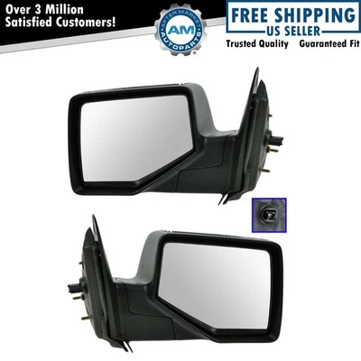 Chrome Back Folding Power Mirrors Pair Set for 06-11 Ford Ranger Pickup Truck - Image 1 of 3