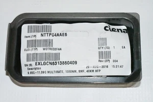 Genuine CIENA NTTP84AAE6 04 9.95G-11.09Gb Multi-Rate XFP 1550nm 40km WOTRCD2FAA - Afbeelding 1 van 3