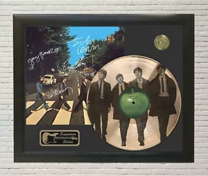 Pantalla LP de imagen grabada con láser enmarcada de The Beatles Abby Road - Imagen 1 de 4