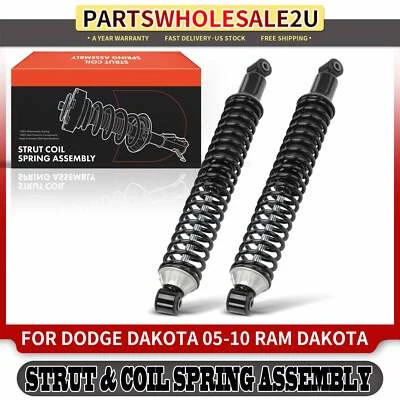 2x Conjunto completo de puntal trasero y resorte helicoidal para Dodge Dakota 05-10 3,7 L 4,7 L Foto 1 de 4
