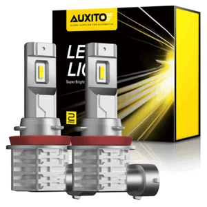 AUXITO 2X H11/H8/H9 9000LM LED Headlight Bulbs 6500K Beam Globes High/Low HID M4 - Picture 1 of 8