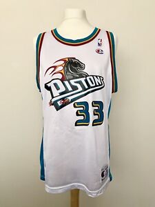 Detroit Pistons 90s Grant Hill NBA Champion USA basket shirt jersey maillot