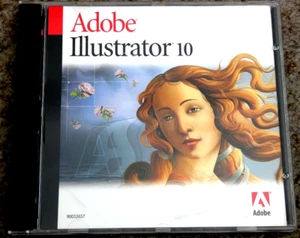 Vintage Software, ADOBE ILLUSTRATOR 10 for Apple Mac, CD Disc with Serial Number - Picture 1 of 2