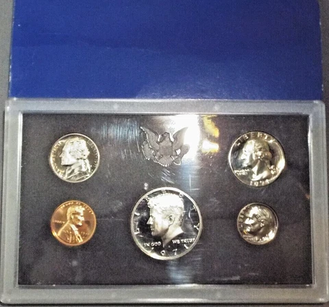 1971S 5 coin Proof set Cover