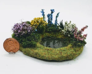 Dollhouse Miniature Victorian Pond - Picture 1 of 6