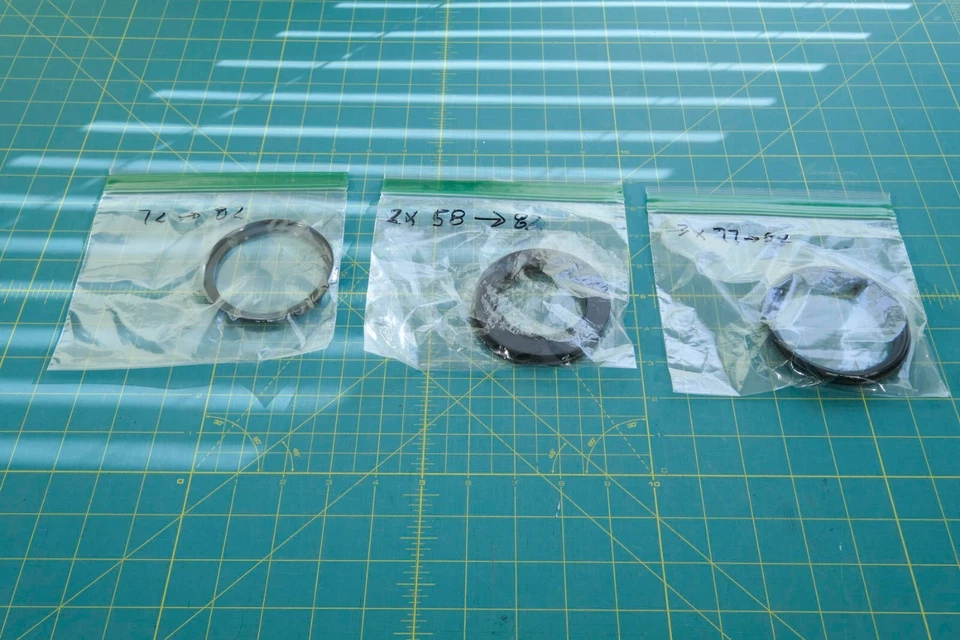 Anillos Step-Up para Lentes, Lote Varios Foto 1 de 1