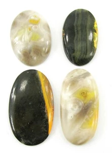 174.30 CT Naturel Bourdon Jaspre Ample 33-43 MM Gemme Cab 4 Pièces Lot - 1843 - Picture 1 of 2