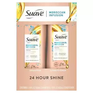 Suave Professionals Moroccan Oil Infusion Shampoo & Conditioner Set 18 fl oz 2PK - Picture 1 of 5