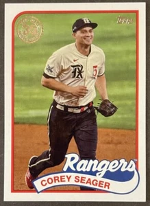 2024 Topps Series 1 #89B-35 Corey Seager 1989 Topps - Picture 1 of 2