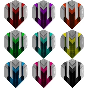 5 SETS [15] Amazon Silver Dart Flights Standard Thick Strong Tough - Picture 1 of 11
