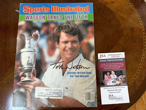 PGA Tom Watson Sports Illustrated British Open Champion Signed July 25, 1983 JSA - Picture 1 of 3