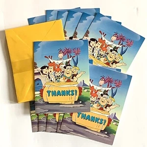 12 tarjetas de agradecimiento vintage de The Flintstones 1994 Hanna-Barbera actual sin mensaje - Imagen 1 de 4