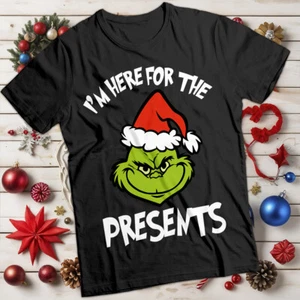 Grinch Christmas T-Shirt I'm Here Funny Mens and Womens Tee #MC - Picture 1 of 20