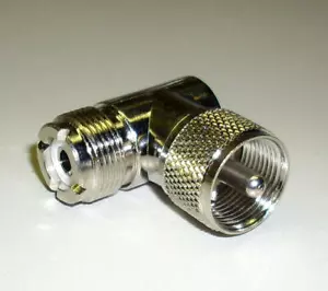 1 Stück UHF-Winkelstecker, Stecker / Buchse (M3654) - Picture 1 of 2