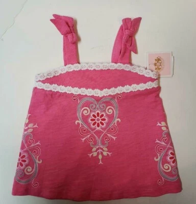 NWT Beautiful Designer JUICY COUTURE Girls Pink Top/Dress 6/12M - Image 1 of 4