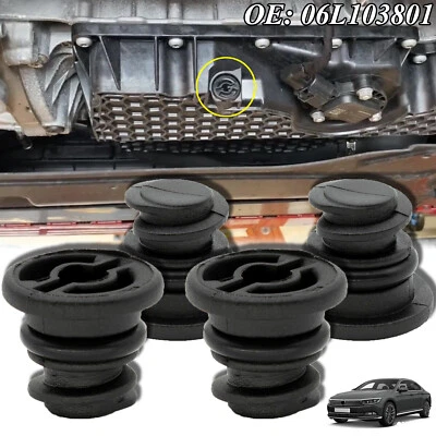 4pc Car Engine Oil Drain Plug For VW Volkswagen Golf Passat Tiguan Beetle Arteon - Image 1 of 4