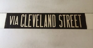 Liverpool Birkenhead Vintage Leinenbus Jalousie 29 Zoll - Via Cleveland Street - Bild 1 von 1