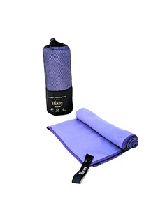 Large Purple Microfibre Towel Sports Beach Yoga Swimming Bath Gym. - Picture 1 of 7
