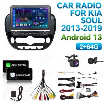Radio estéreo para automóvil para KIA Soul 2013-2019 Android 13.0 GPS WIFI Carplay cámara AHD Foto 1 de 4