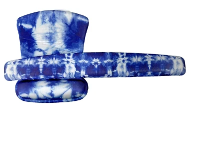 blue blooming pattern mouse pad, 2 piece, mouse & keyboard wrist pad - Image 1 of 4