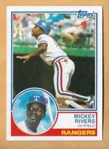 Mickey River Texas Rangers #224 - Topps casi nuevo-como nuevo 1983 - Imagen 1 de 2