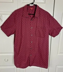 Shirt Size XL Union Bay Red Diamond Print Short Sleeve - Picture 1 of 9
