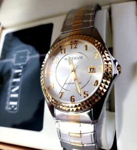 Rare Pristine Vintage WALTHAM President 1980's Quartz Datejust Retro Men's Watch - Picture 1 of 17