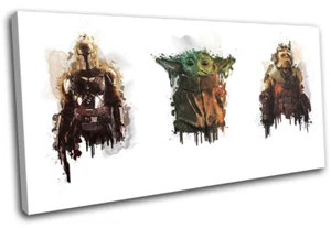 Star Wars Mandalorian TV UN SOLO LIENZO ARTE DE PARED Impresión de imágenes - Imagen 1 de 1