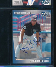 2006 Grandstand Paul Elliott Dunedin Blue Jays Signed Autograph (DO6) SWSW6